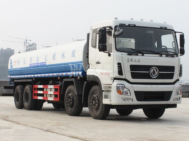 20噸灑水車作業(yè)視頻_20噸東風(fēng)天龍前四后八綠化灑水車廠家價格