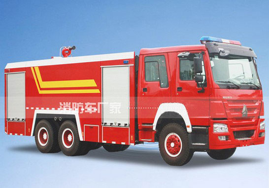 12噸重汽豪沃泡沫消防車圖片 12噸重汽豪沃泡沫消防車圖片