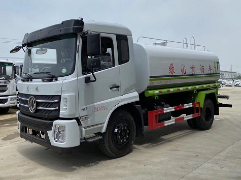 12噸灑水車包月多少錢一個月_國六12方東風隨專D17綠化灑水車廠家價格2