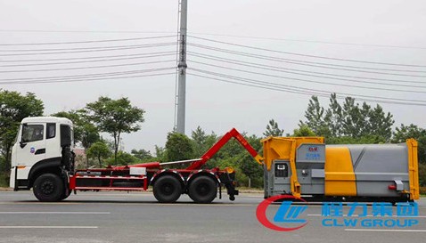 東風(fēng)天龍勾臂式垃圾車圖片 東風(fēng)天龍勾臂式垃圾車圖片